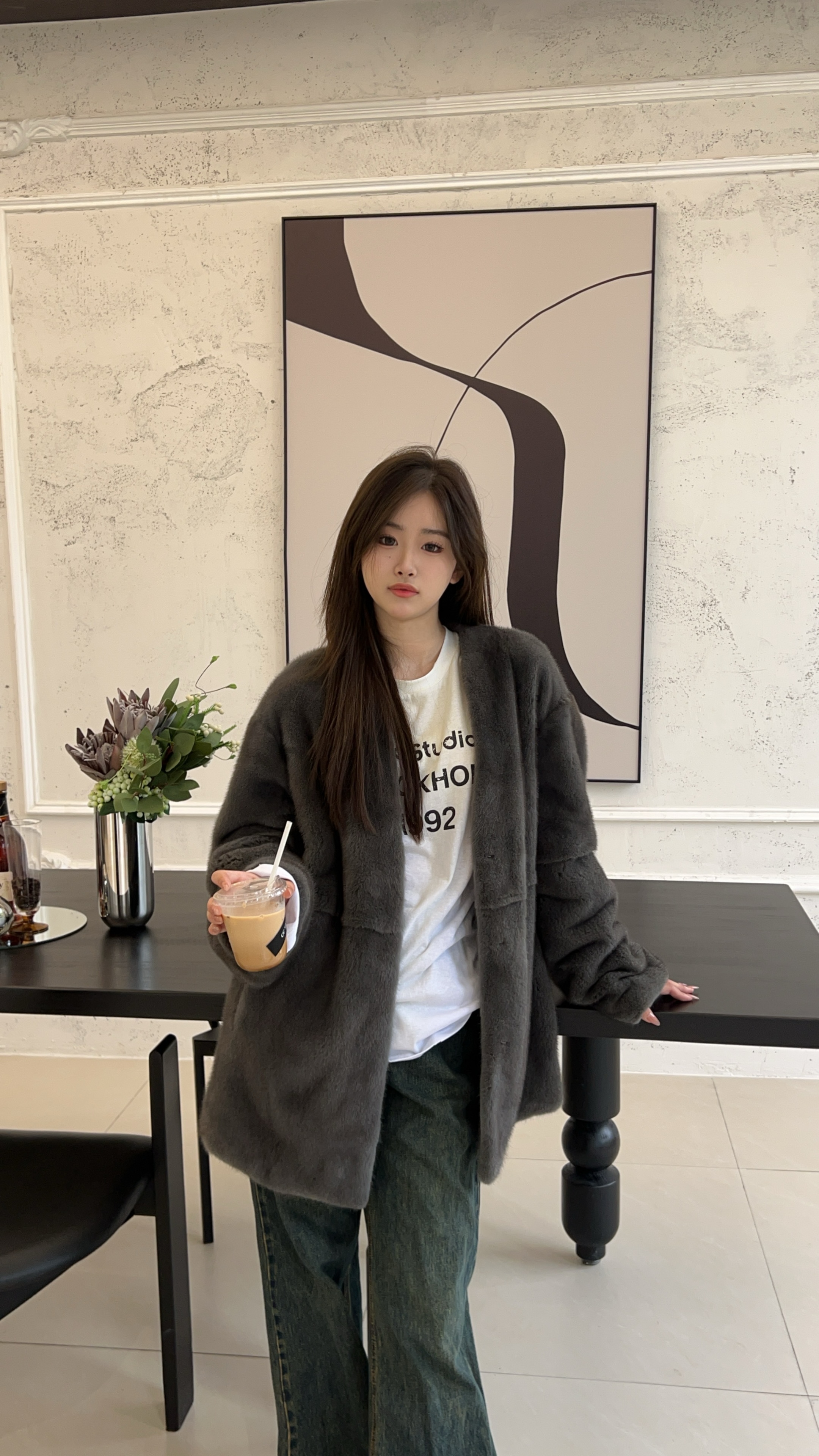 【LeLe乐乐】新款水貂横排洋气女整貂年轻时尚皮草