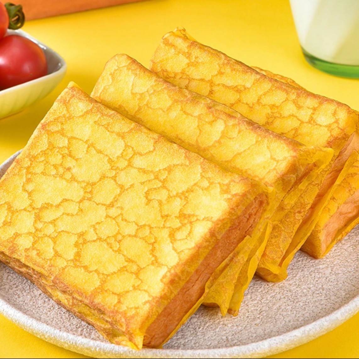 左烘右焙蛋皮吐司下午茶夹心面包早餐整箱零食营养早餐