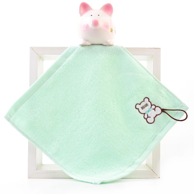 纯棉方巾儿童洗脸巾口水巾幼儿园柔软25*25