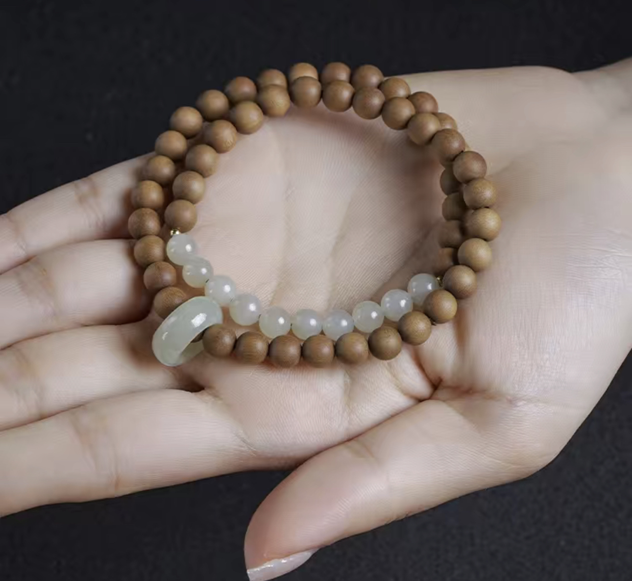 .A...... ，双层手链12mm男女同款.