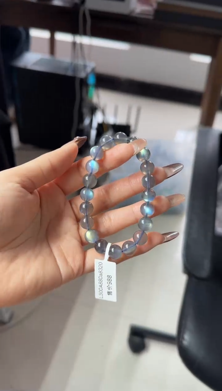【闪购商品】拉长石手链未镶嵌拉长石9mm+