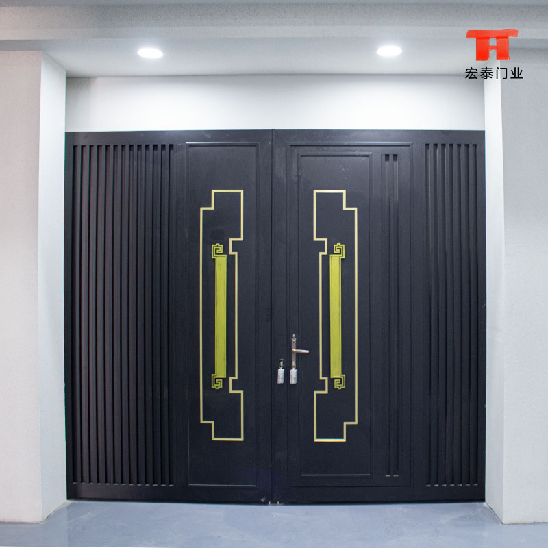 铝艺庭院大门精雕别墅庭院门电动铝艺花园农村院子门新款入户门