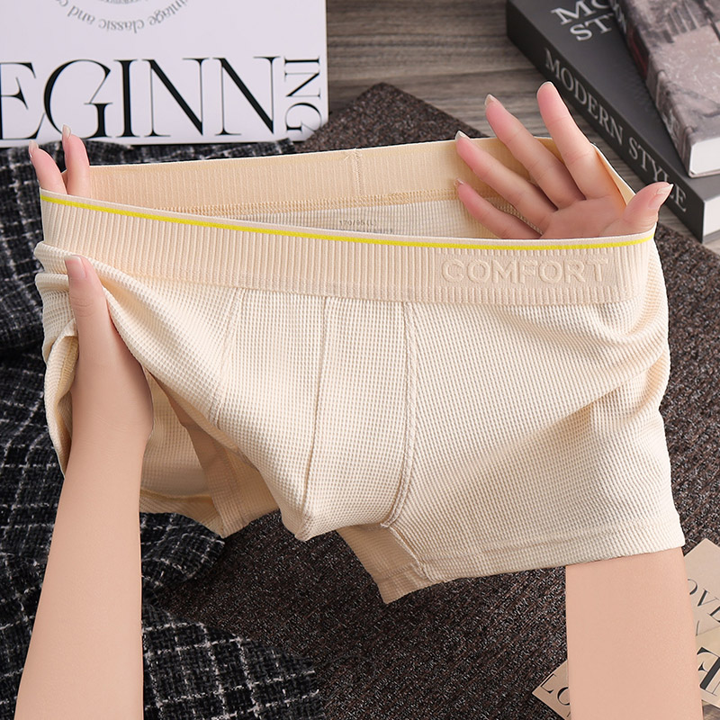 爆款时尚男士内裤男生新款运动平角裤男式夏季透气男款四角短裤衩