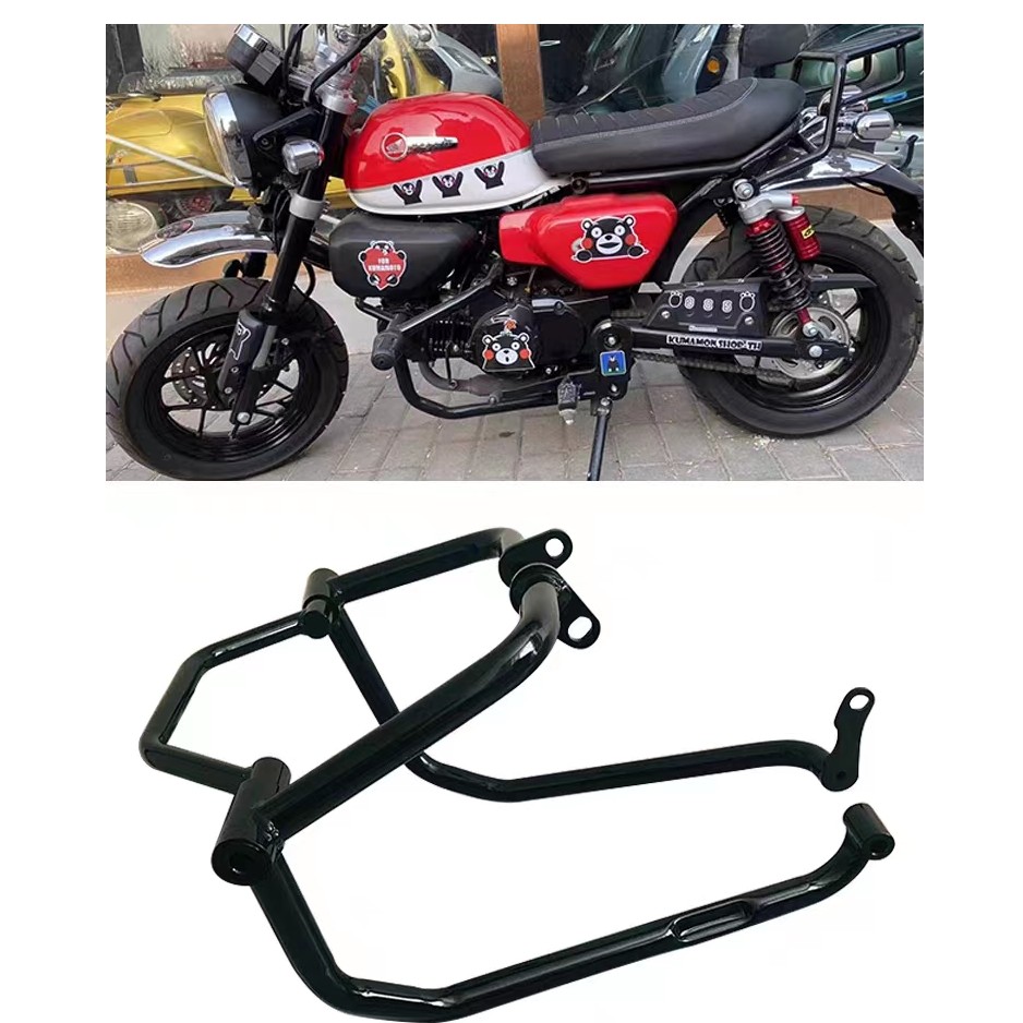 斯托纳猿猴125摩托车保险杠 护杠 防倒地棒保护架无损安装防摔杠