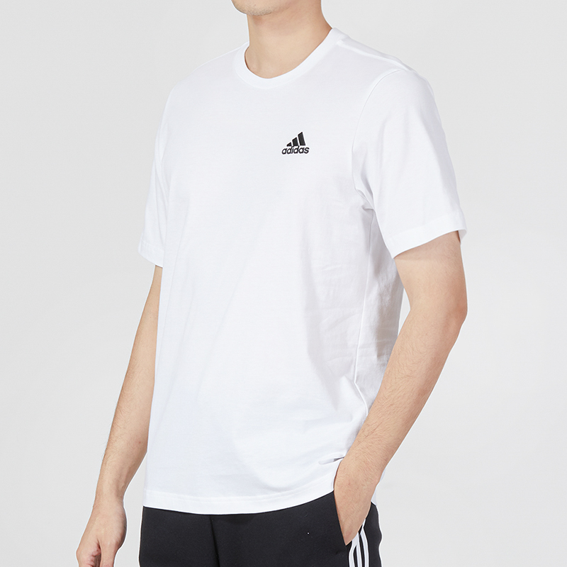 阿迪达斯男装新款运动服健身透气圆领短袖T恤IC9286