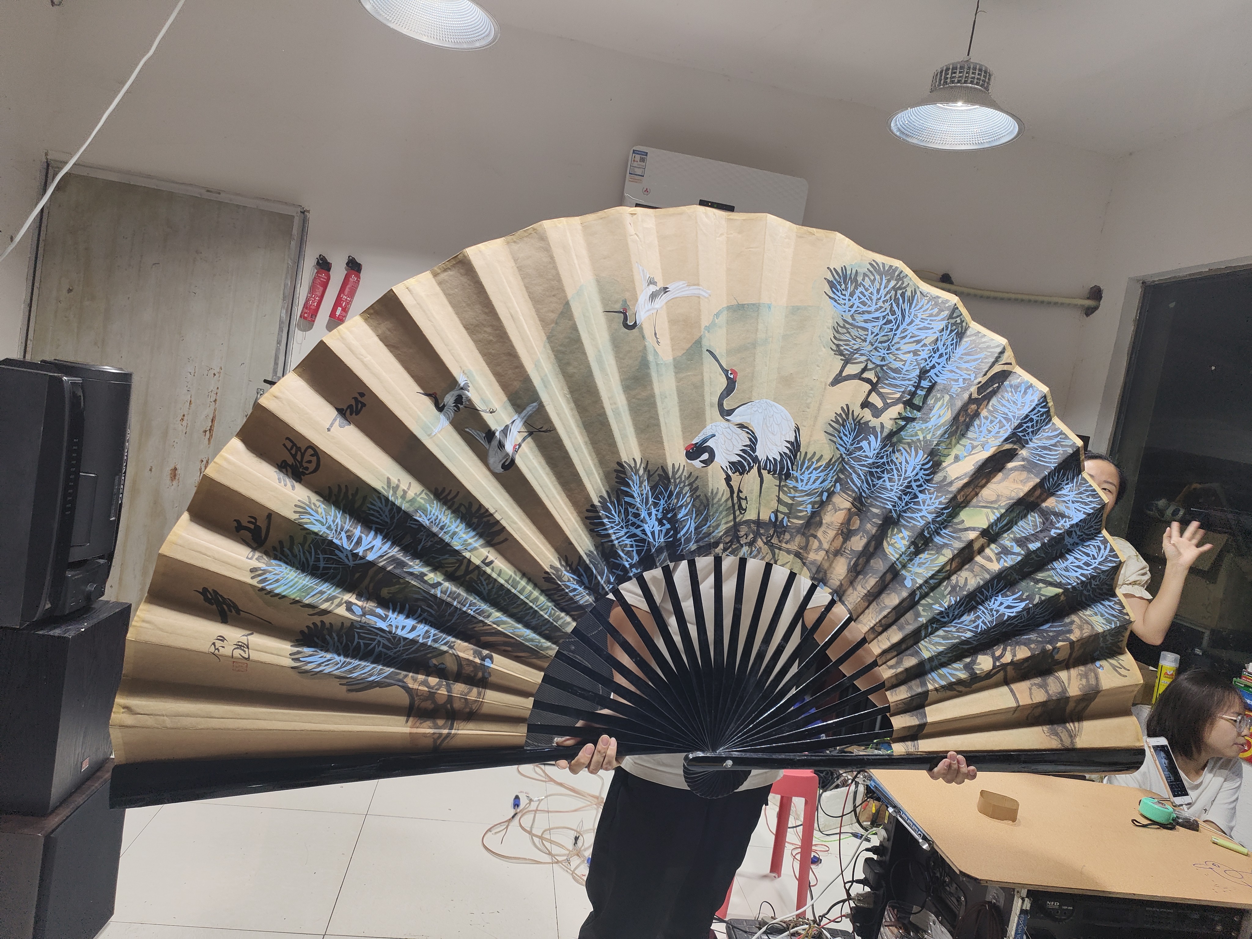 9新  二手     大扇子，成色如图（配件出）