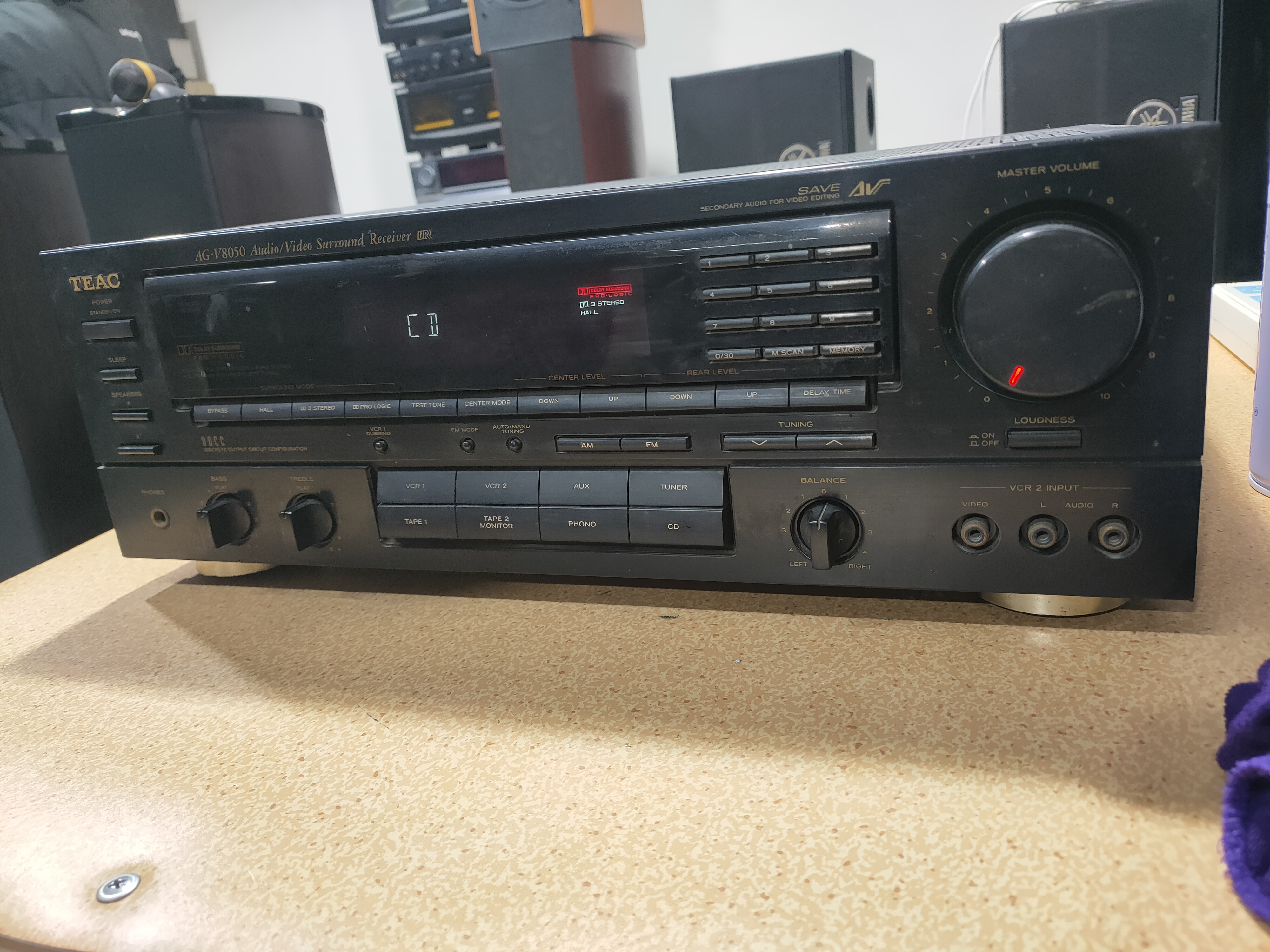 80新  二手  TEAC AG-V8050功放（出声）