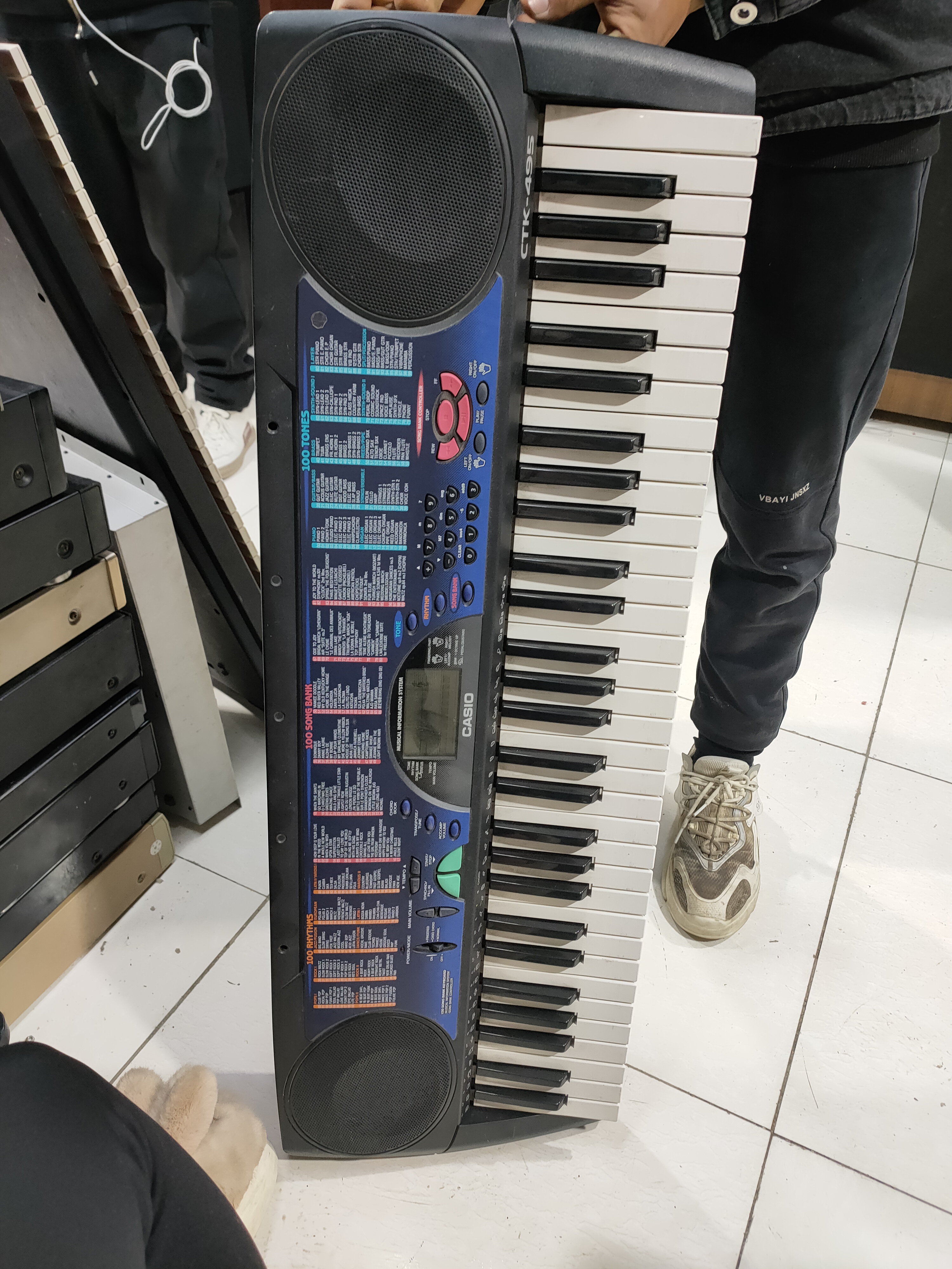 80新  二手    卡西欧CTK-495电子琴（按键出声，当配件出）