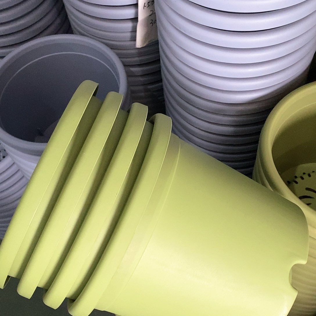 树脂四季盆3号无拖果绿10个