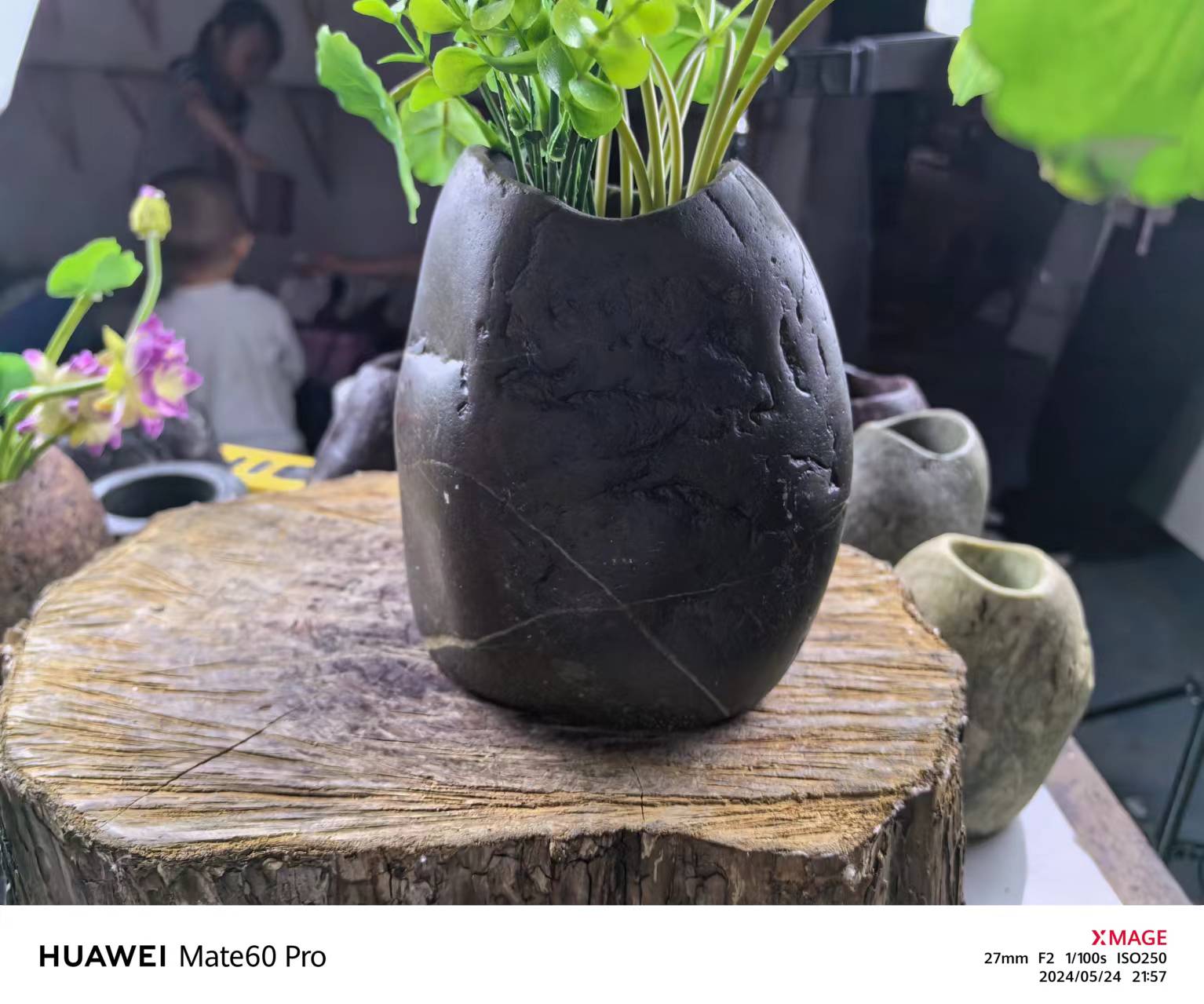 【奇石坊】粉丝福利天然鹅卵石花瓶纯手工下单随机发货