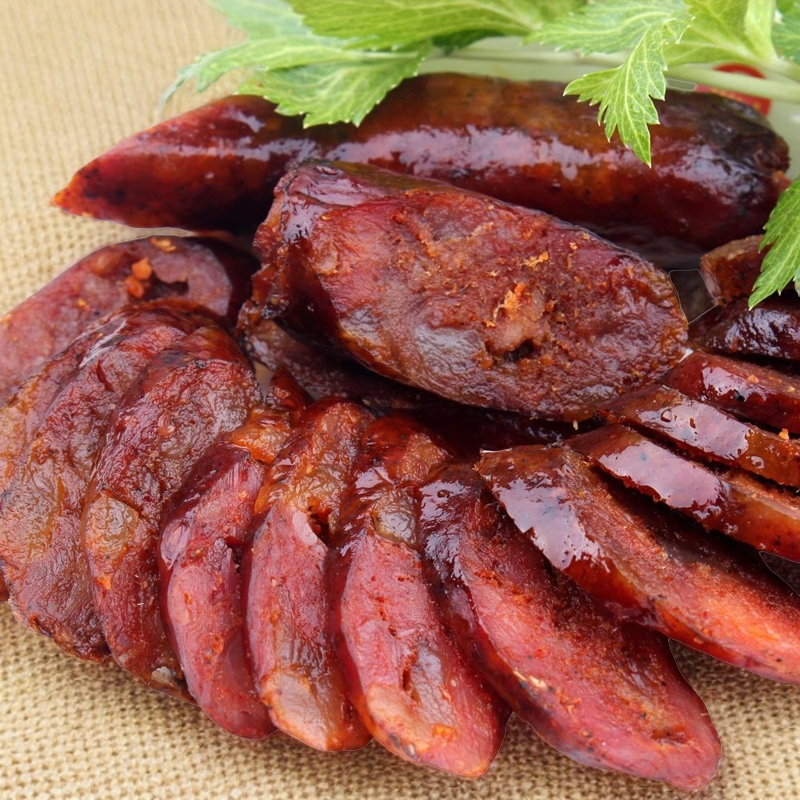 麻辣香肠纯肉湖北恩施土家族农家特产猪肠衣手工自制腊肠营养食用