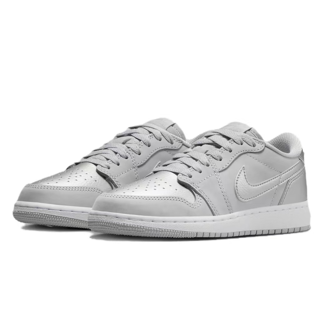 【世贸JD】Air Jordan 1 LOW OG GS大童银色复古板鞋CZ0858002