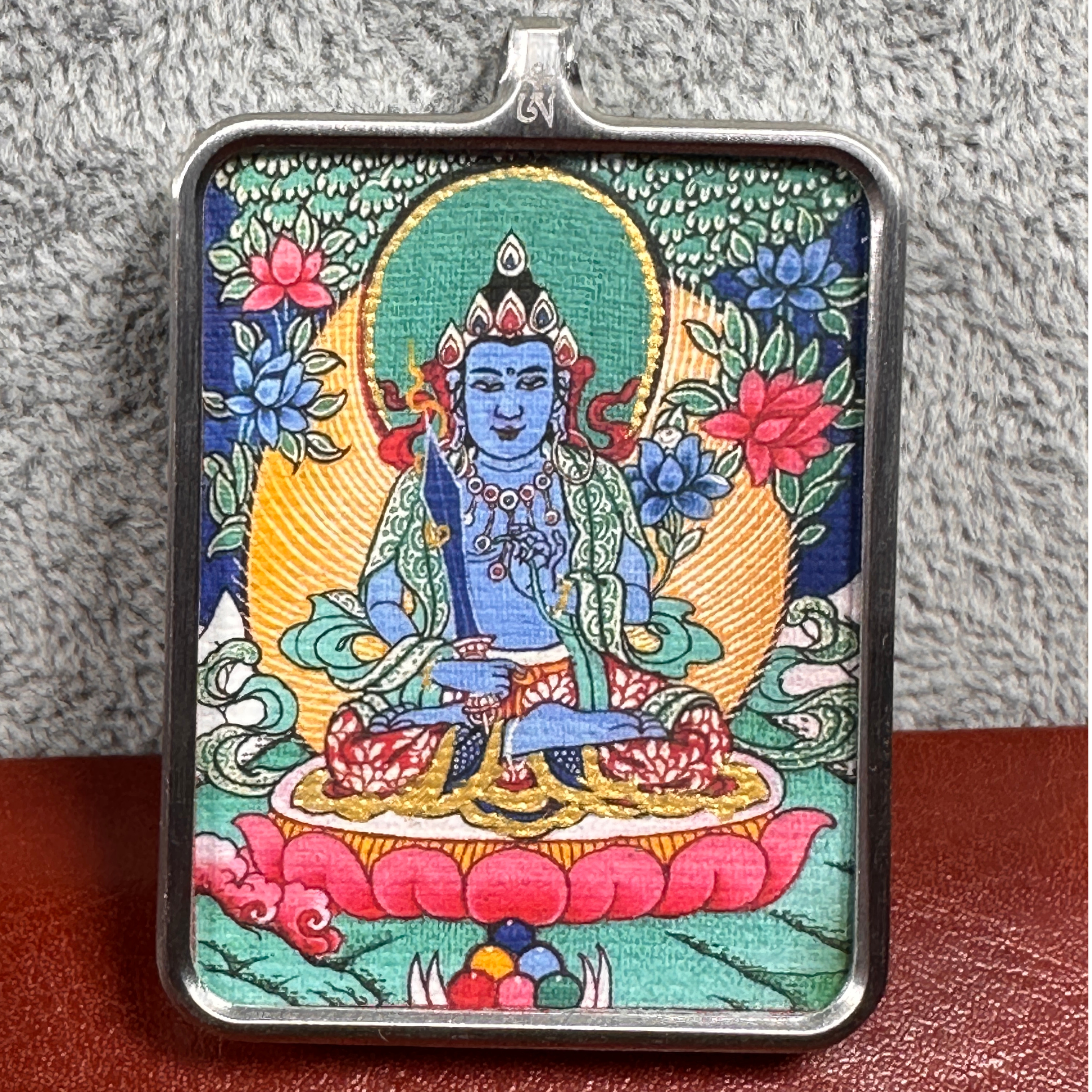  牛 虎 虚空  热贡   唐卡  藏族 文化 艺术 钛钢 壳子          