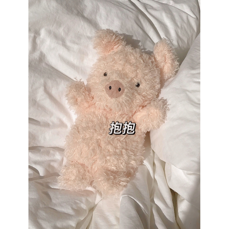 jellycat英国Little毛绒玩具卷毛小羊小猪兔子青蛙小熊小狗猫狐狸