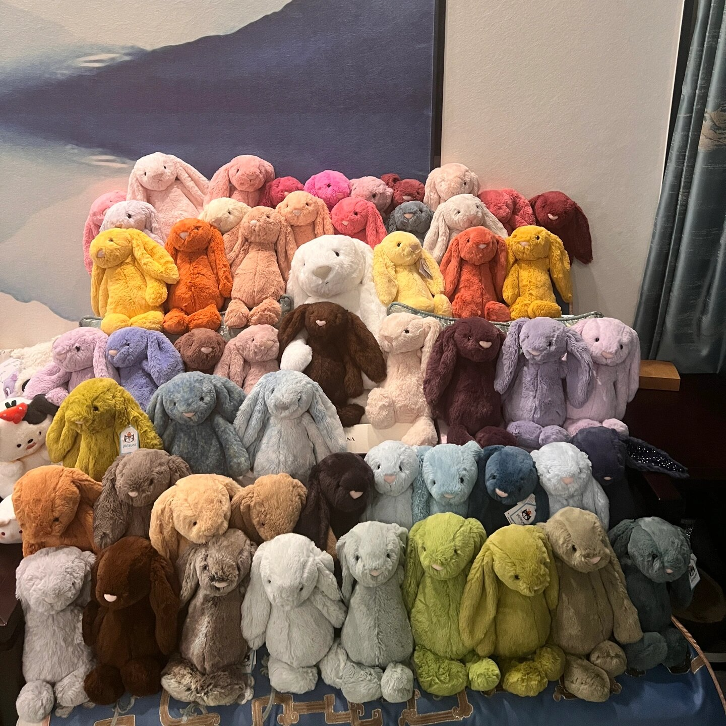 英国正品jELLYCAT邦尼兔经典害羞系列乳白色毛绒玩具公仔安抚玩偶