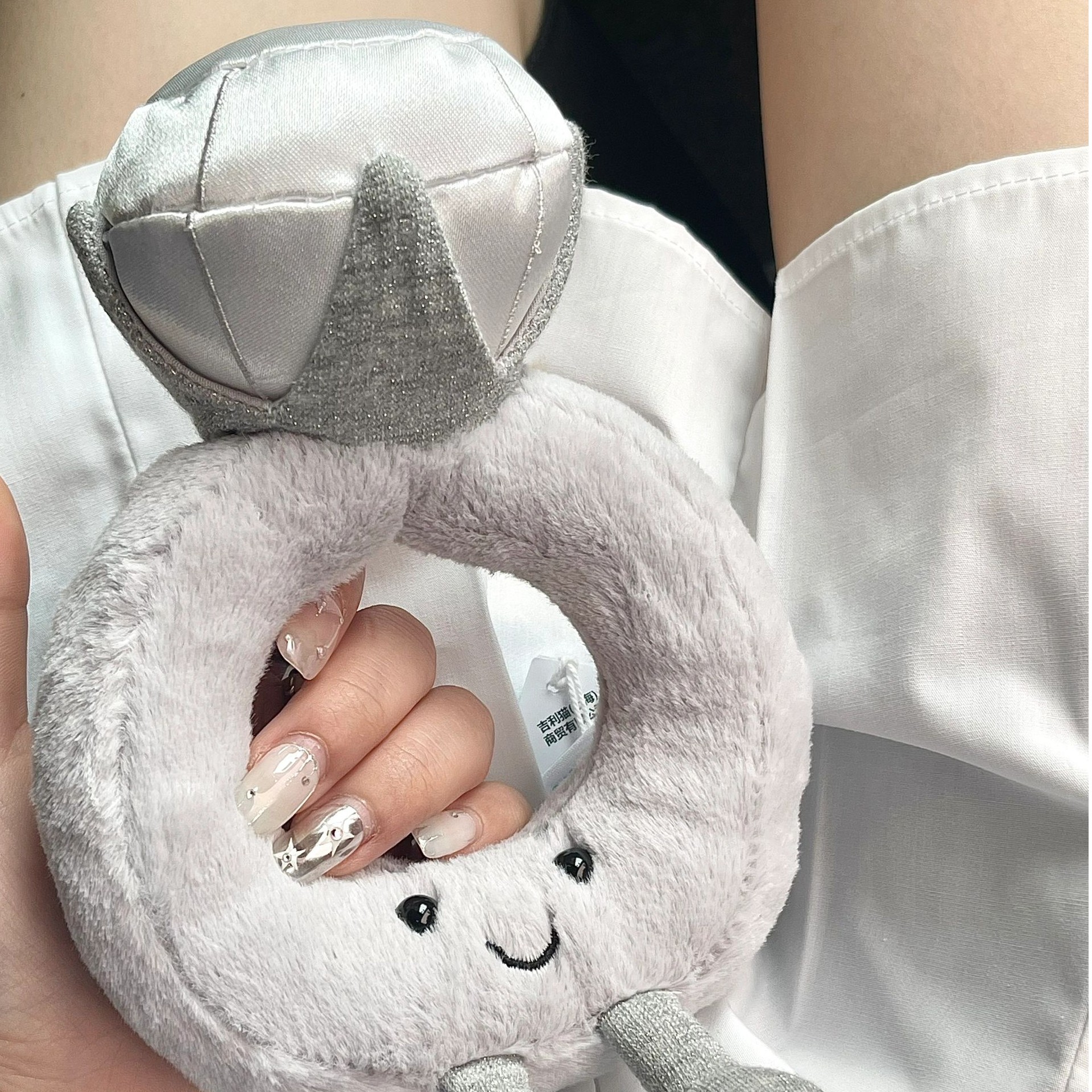 英国jELLYCAT趣味钻石戒指结婚蛋糕毛绒玩具甜蜜浪漫可爱公仔礼物