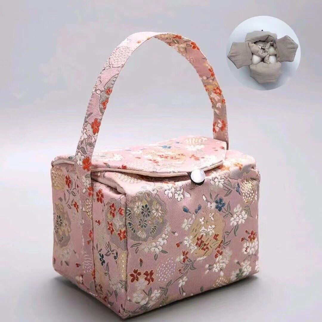 户外旅行手工大号茶事包茶具收纳茶杯茶壶中式收纳袋便携布包布袋