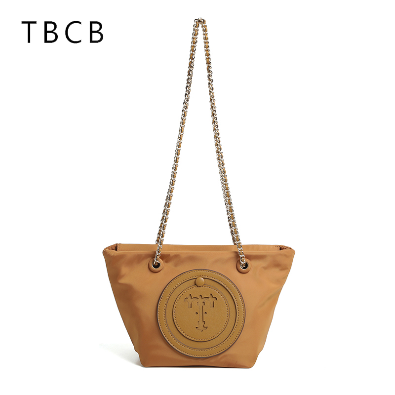 TBCB【14号】斜跨托特包秋冬百搭购物袋单肩手提链条包