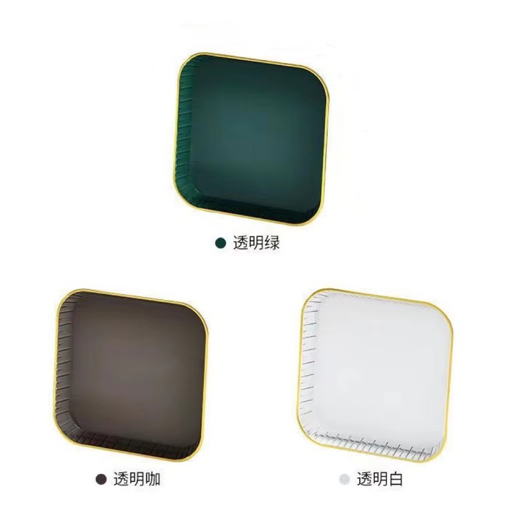 T019亗高透轻奢12cm方形碟随机3个丨长虹涵暖风机