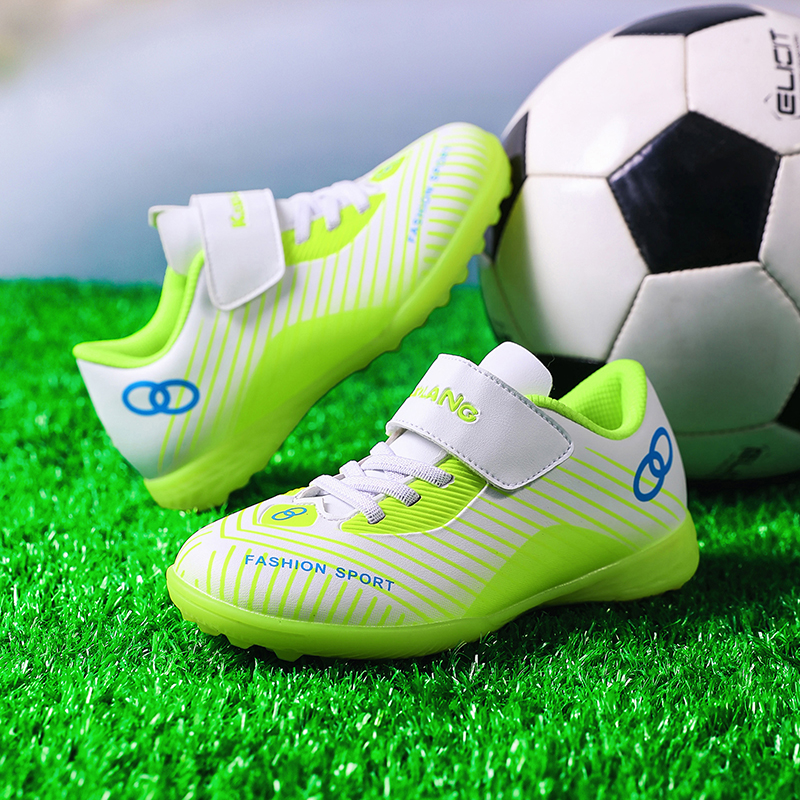 新款足球鞋男tf碎钉8-群岁儿童青少年草地防滑耐磨比赛训练鞋