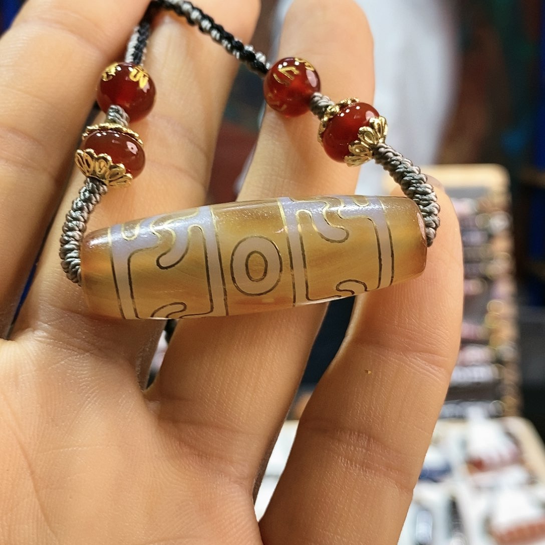 玛瑙/玉髓颈饰合金323