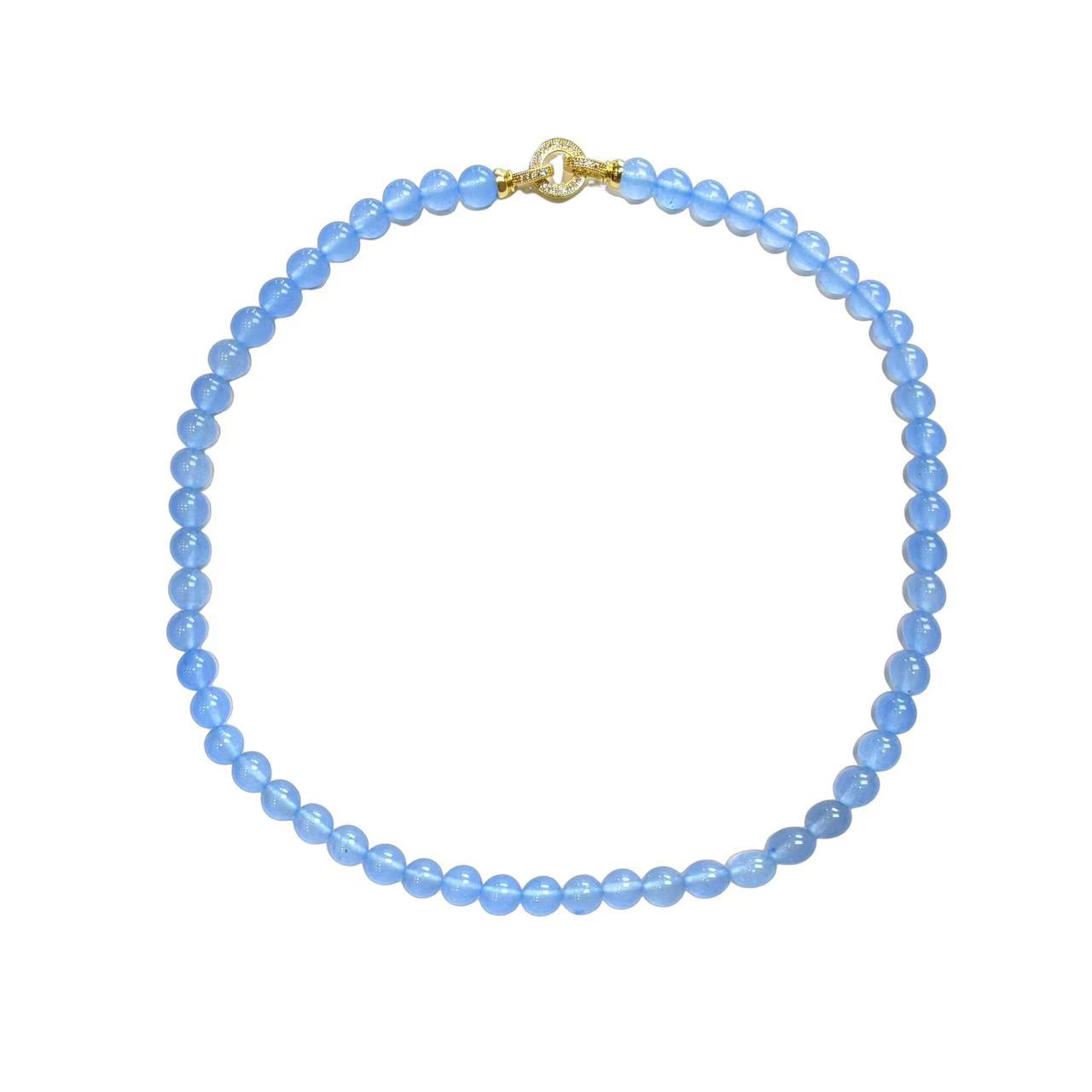 海蓝宝项链 C02-32