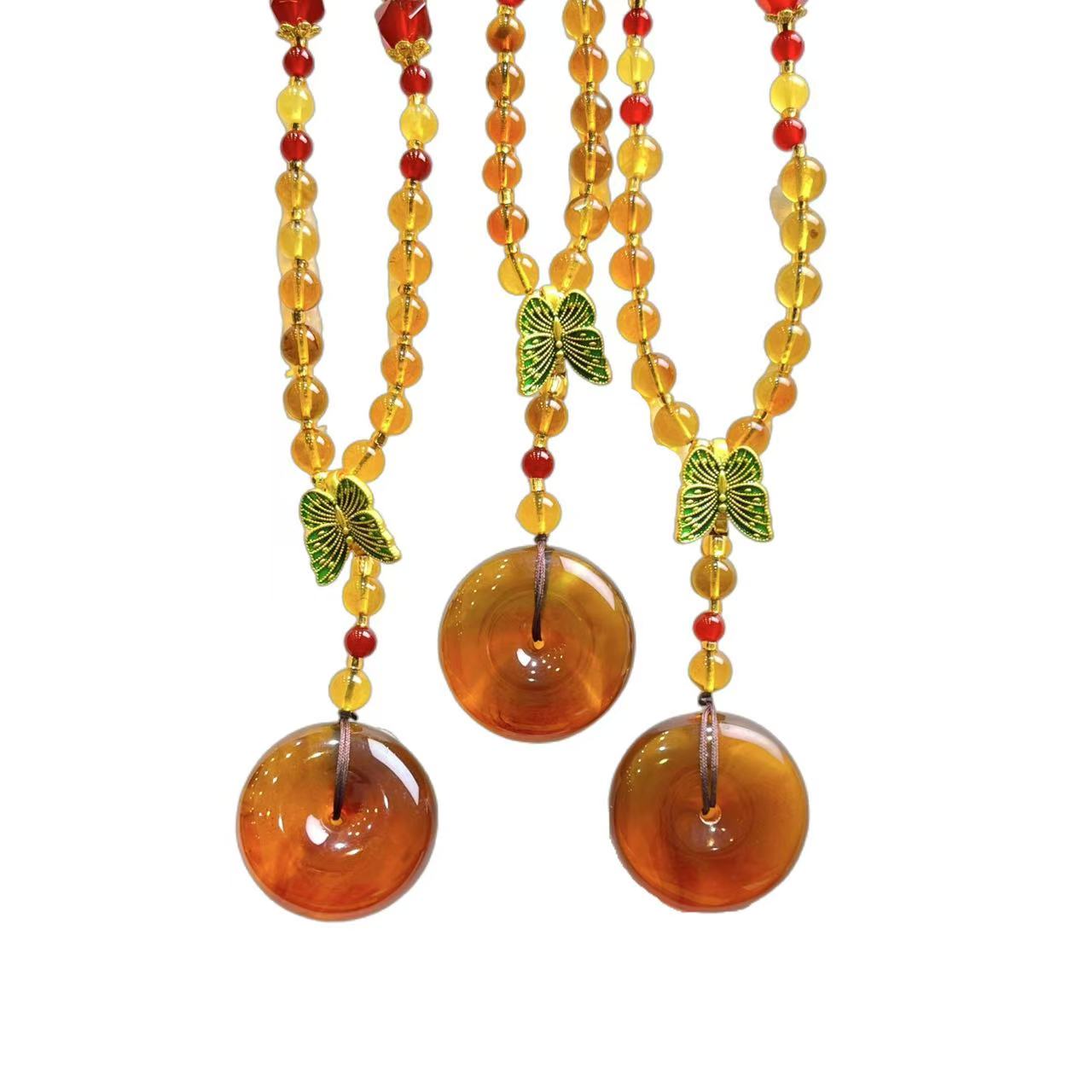 药珀吊坠（赠珠链/多样性发一件) C01-243