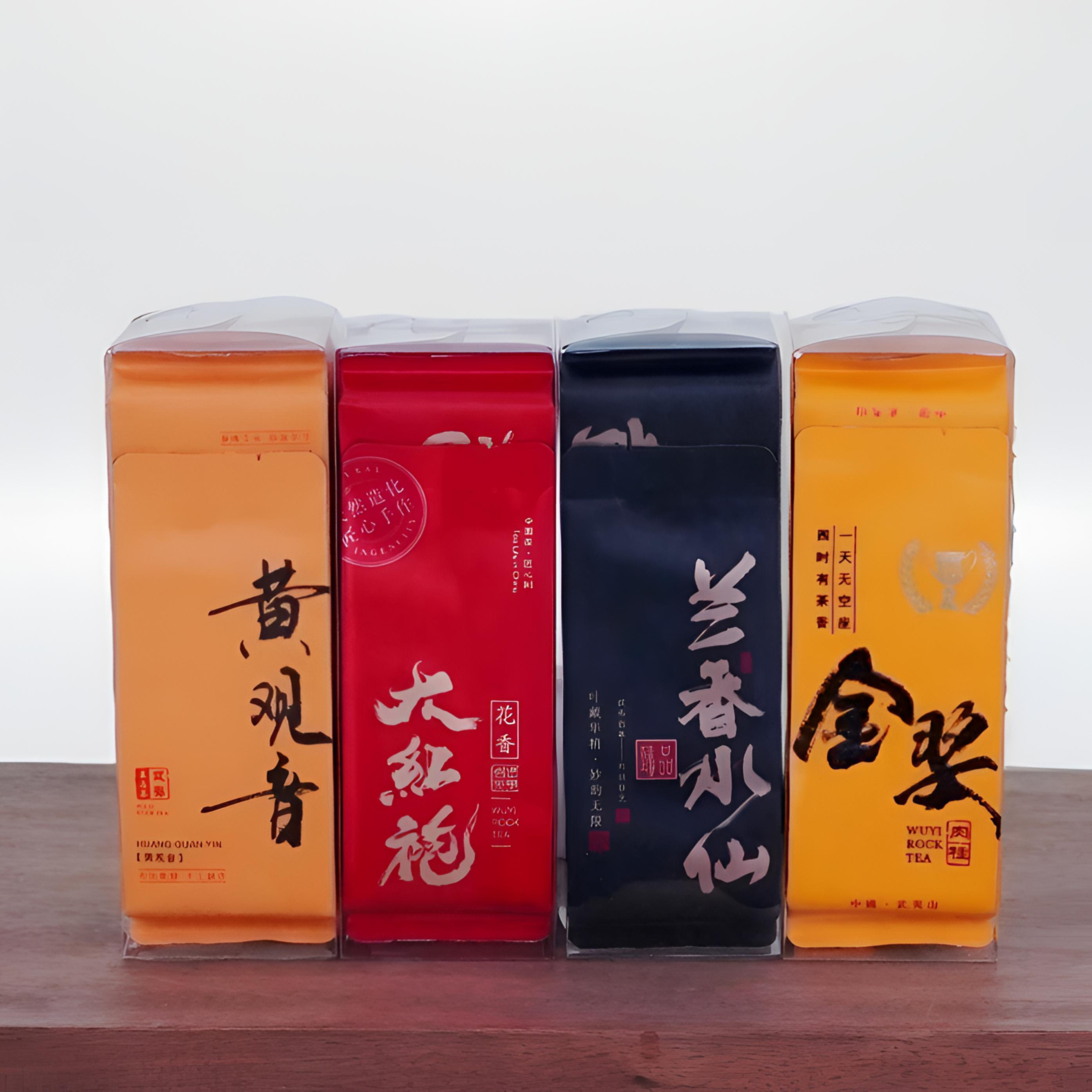 武夷岩茶组合装水仙肉桂大红袍黄观音直销清仓乌龙茶