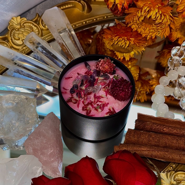 赛寒能量 许愿显化sp 天然晶石 原创手作 许愿显化香薰蜡烛疗愈