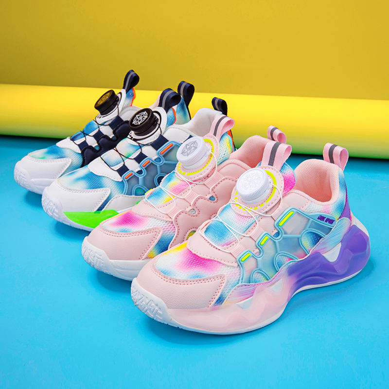 秋季新款男童运动鞋女童老爹鞋夜光童鞋休闲鞋网面透气软底鞋8823