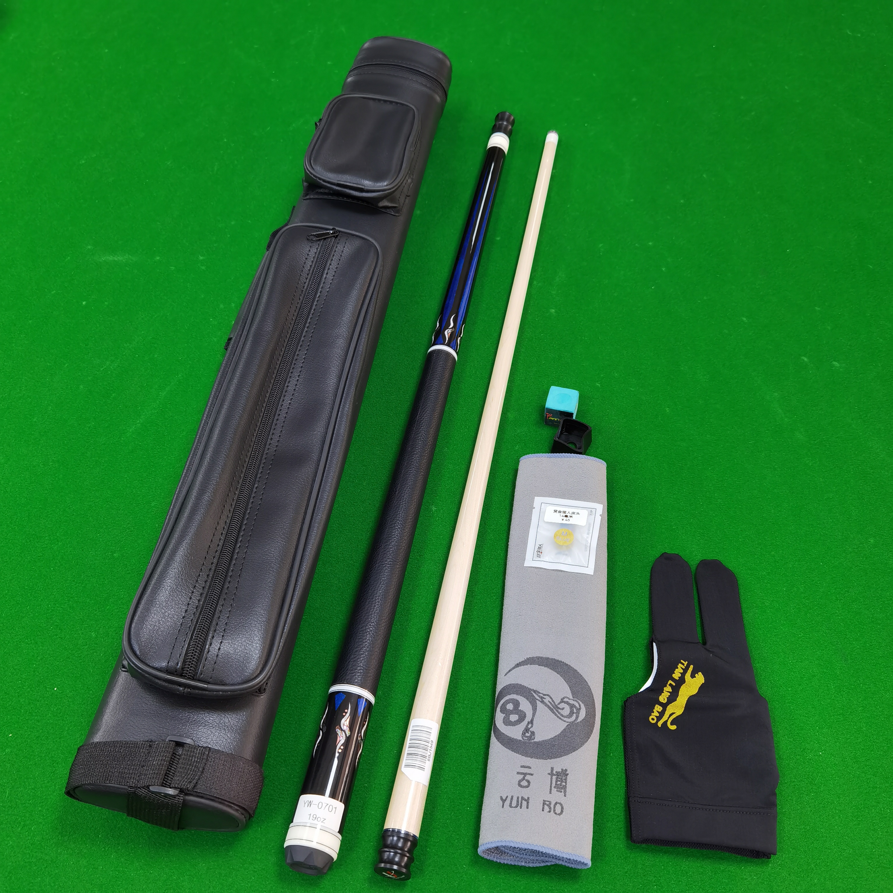 环球正品台球杆妖王0701枫木接九球杆中式黑八球杆大头杆中8桌球