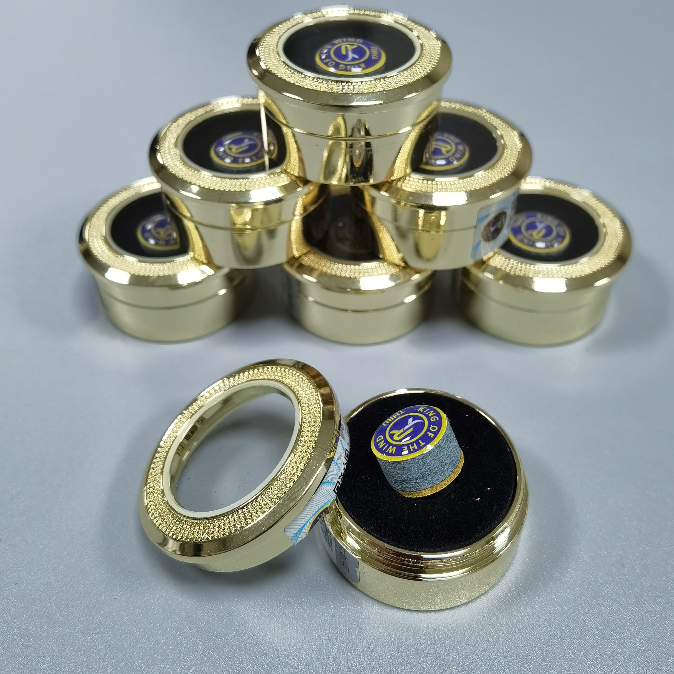 斯睿台球杆皮头小头11MM斯诺克杆头翘粉头大头黑八枪头桌球杆配件