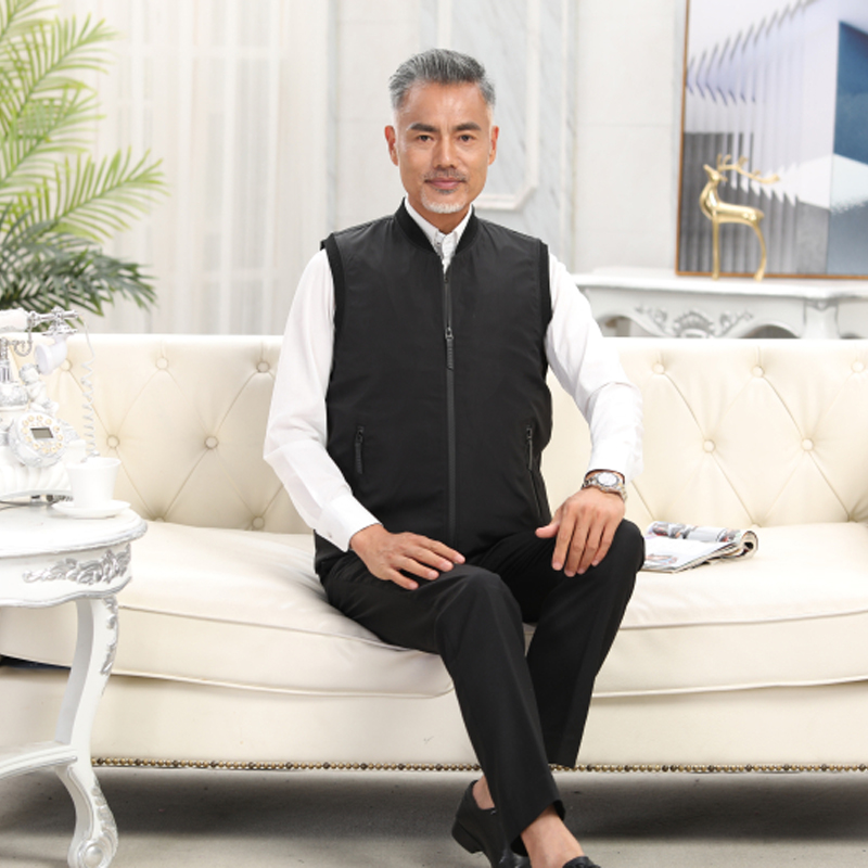 雪源皮匠男士马甲保暖加厚年轻装