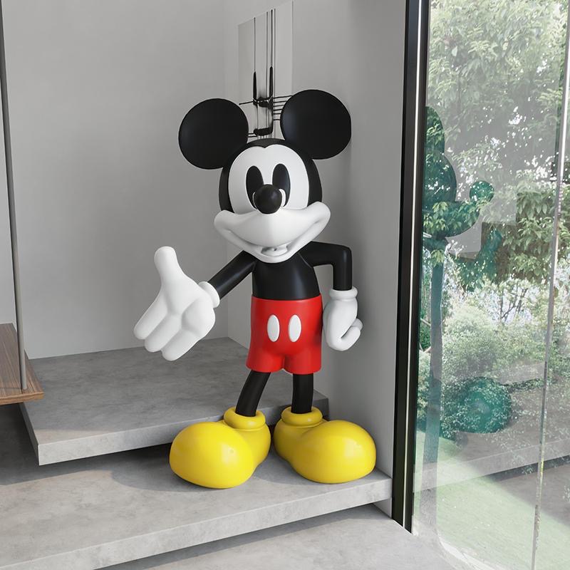 大号迎宾米奇摆件客厅酒柜电视柜玄关摆设手办公仔家居装饰礼物