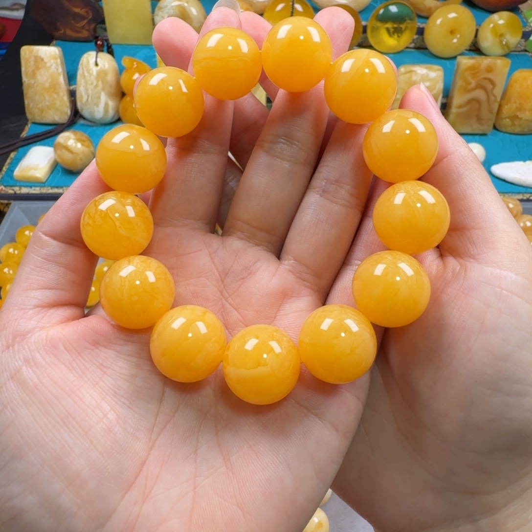 琥珀手链未镶嵌蜜蜡