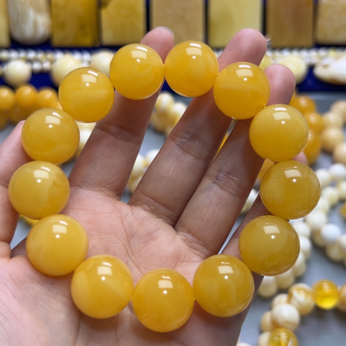 【闪购商品】琥珀手链未镶嵌光*
