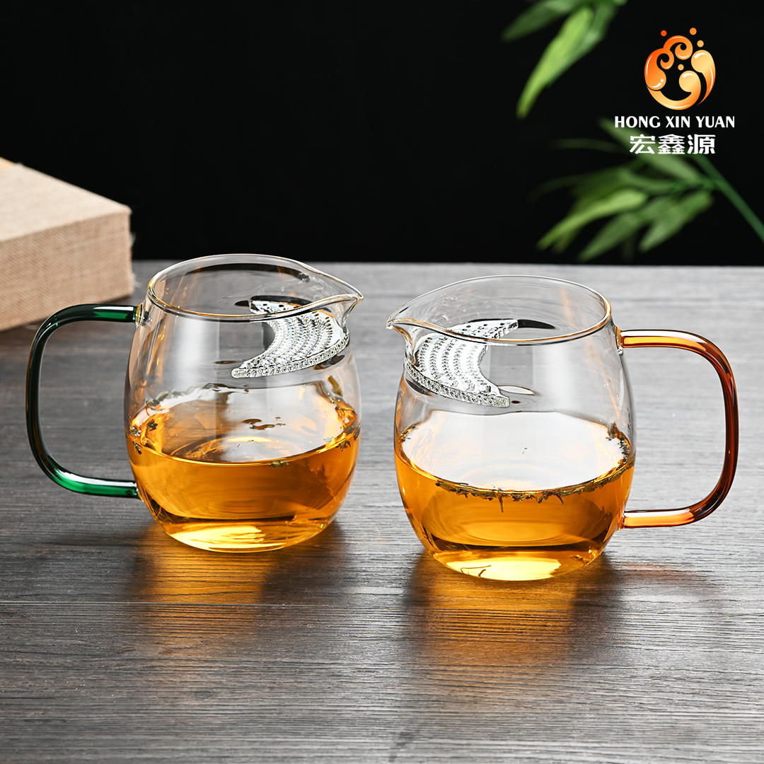 宏鑫源L82高颜值公道杯水杯大容量月牙耐热加厚家用高档茶道公杯