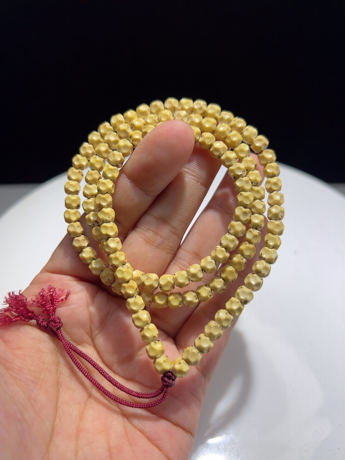 【原生态】数星星5.6手工无相，海南毛感料鸡油黄同枝果，牛毛星。