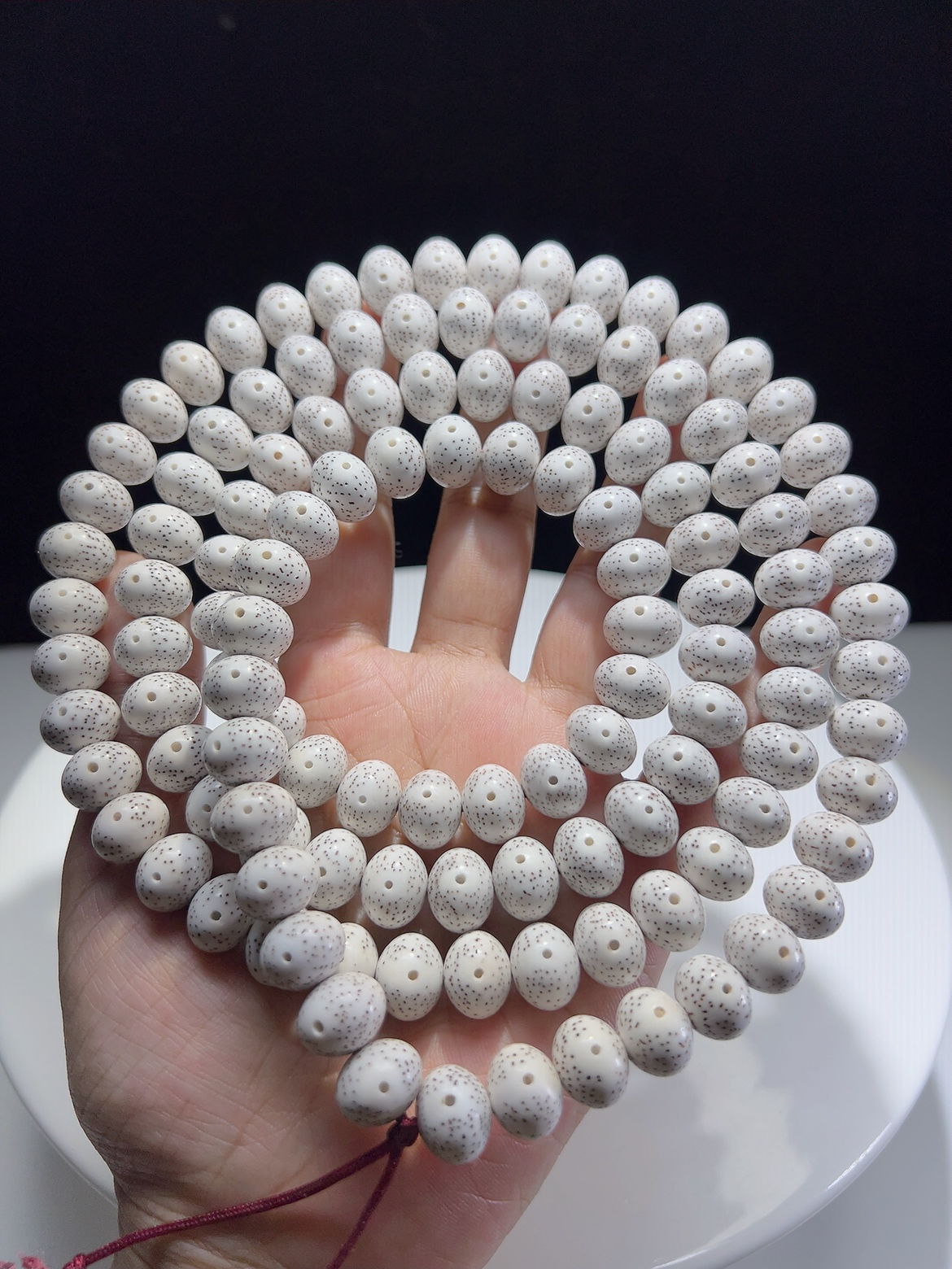 【脱脂】12.5苹果，海南毛感料干磨顺白，月朗星稀大留白，针尖小细星