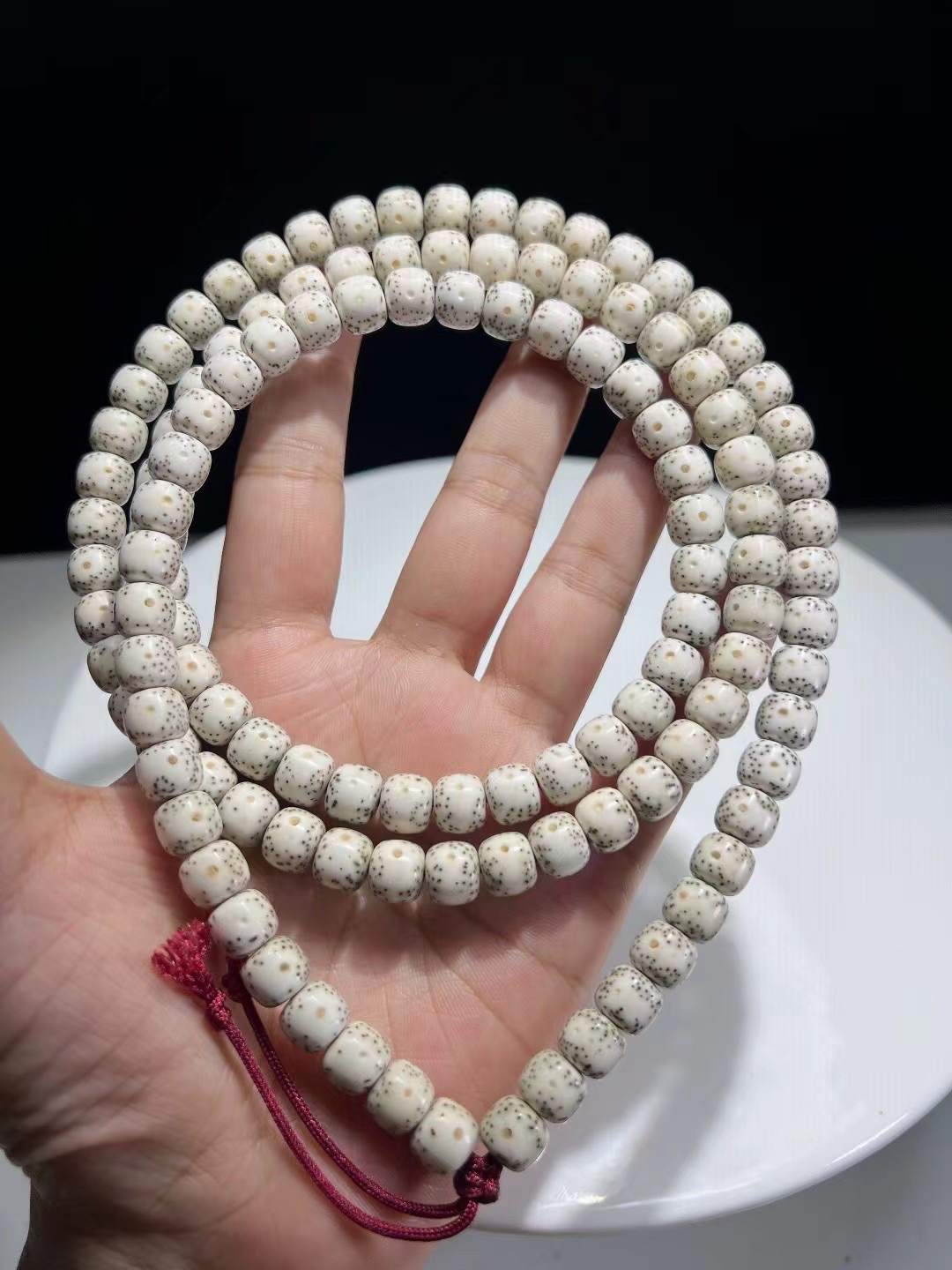 【原生态】大留白8×9老型，海南毛感料原脂白同枝果，月朗星稀针尖星。