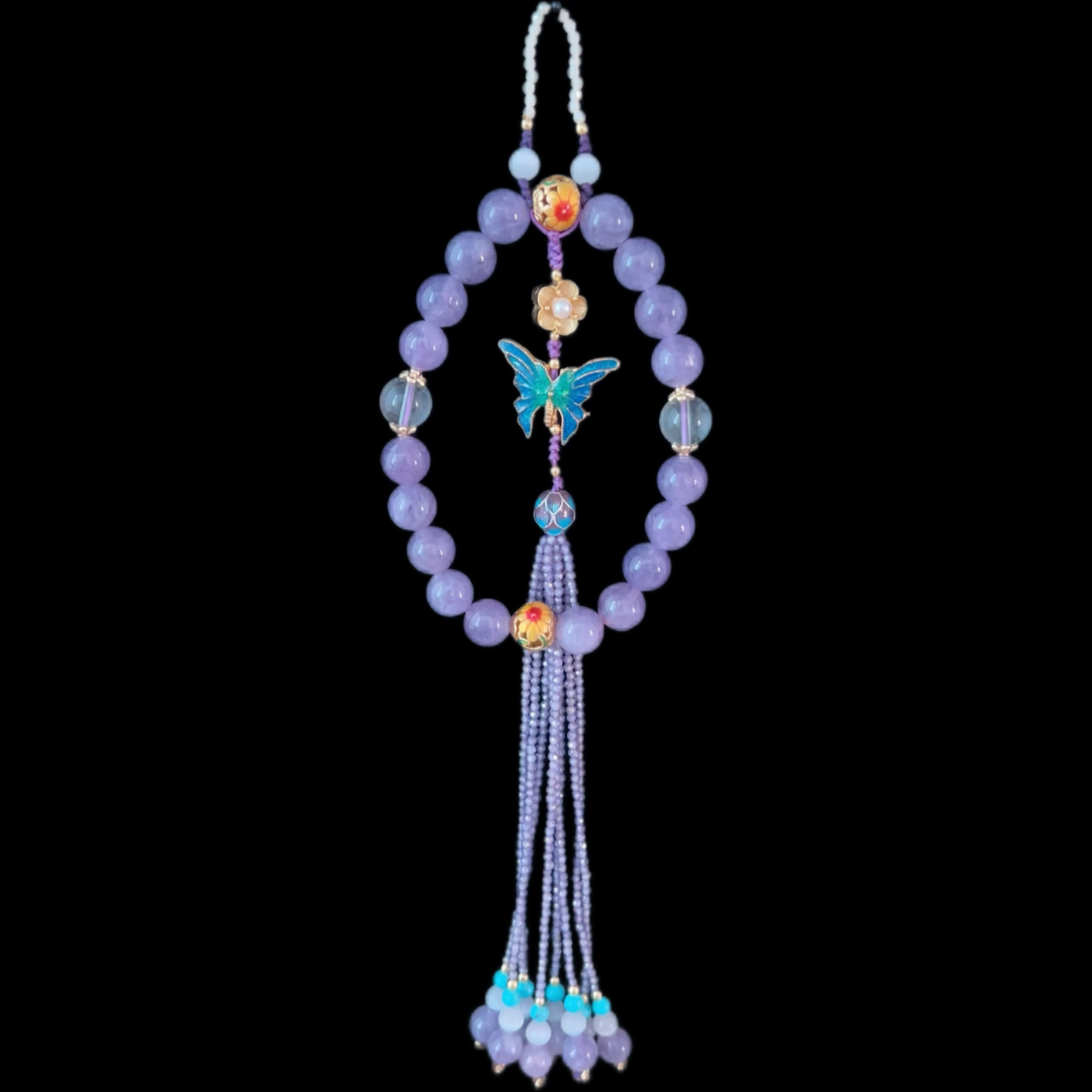 原创国风dIY定制旗袍汉服压襟（紫水十八子）服装配饰