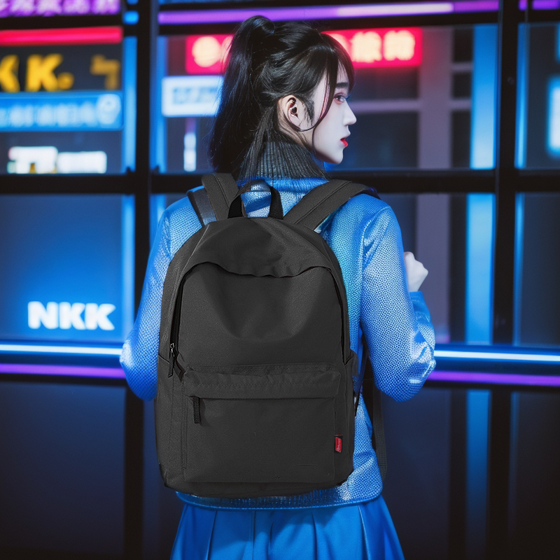 双肩包韩版男高中大学生时尚休闲书包电脑女生简约通勤新款背包
