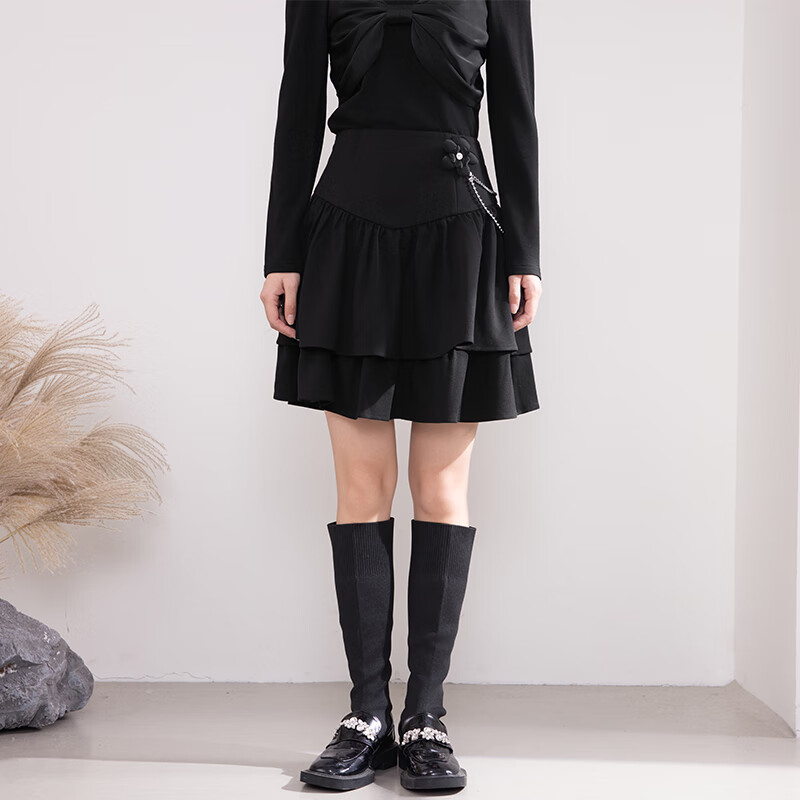 佳人苑半身裙女2023年冬新款J246001