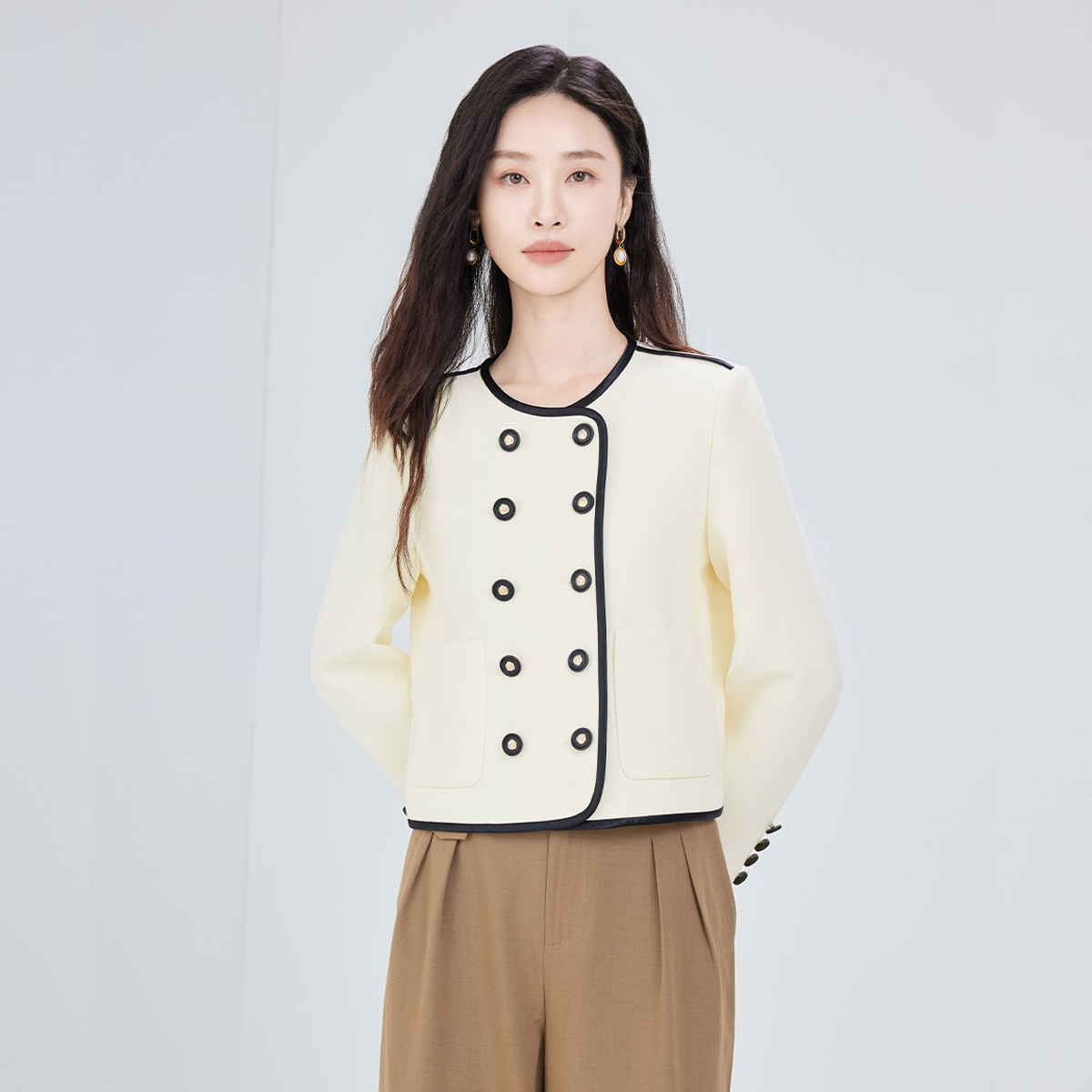 【竺姐】佳人苑外套女2024秋季新款JX333019