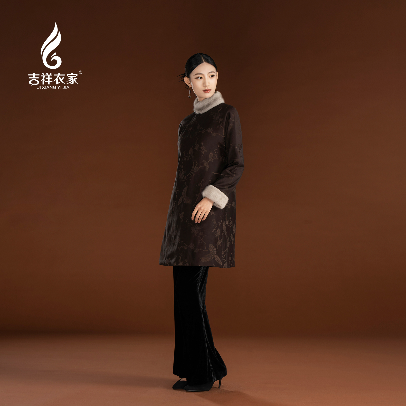 JIXIANGYIJIA/吉祥衣家明慧 短款袍子多色高定 咨询客服定制