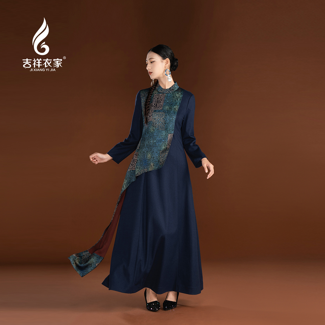 JIXIANGYIJIA/吉祥衣家义皎而朗（连衣裙）944237163