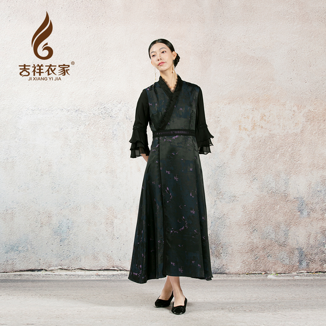 JIXIANGYIJIA/吉祥衣家禅意境（连衣裙）99133951J