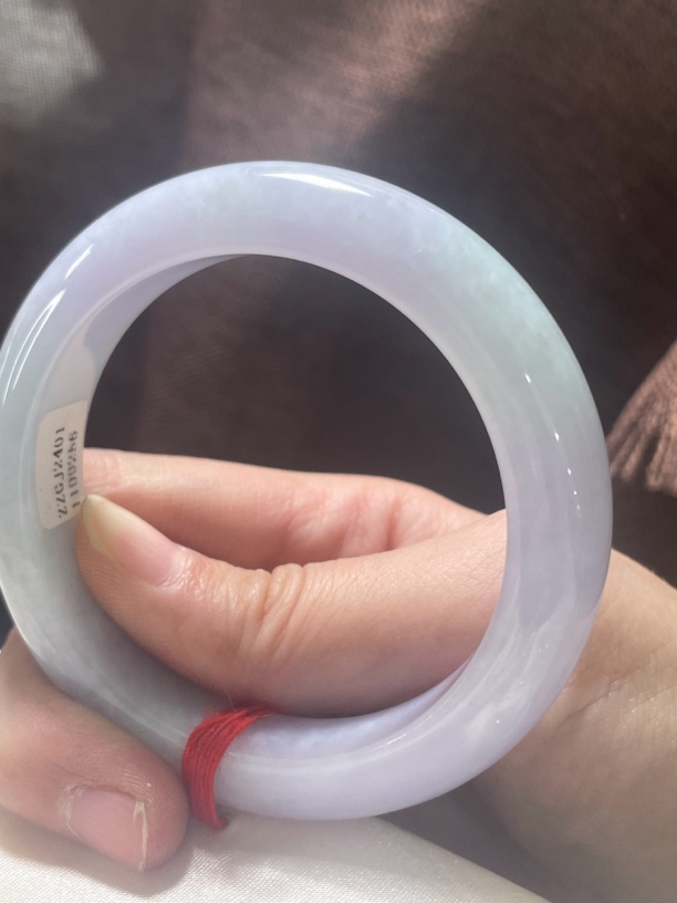 A货翡翠手镯紫罗兰55圈