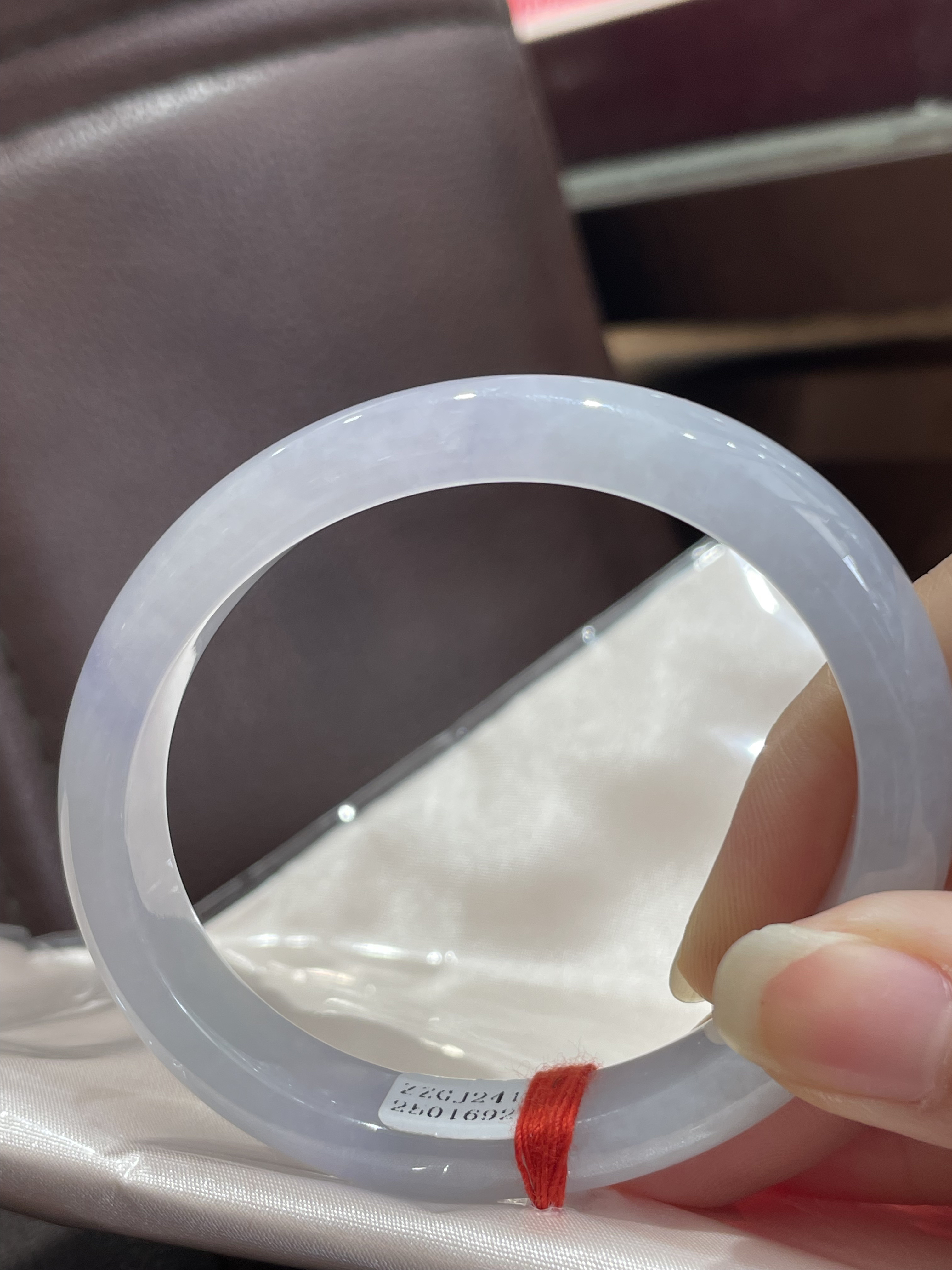 缅a翡翠手镯紫罗兰贵妃57圈