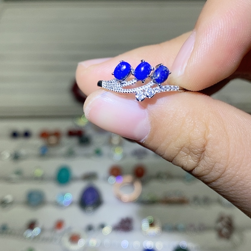 【闪购商品】烟晶戒指银S925镶嵌